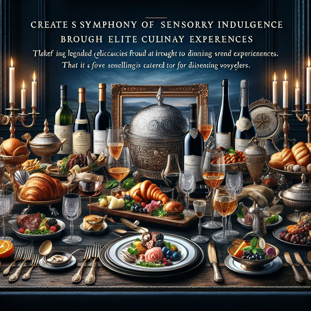 The Symphony of Sensory Indulgence: Five Elite Culinary Experiences for the Discerning Voyager