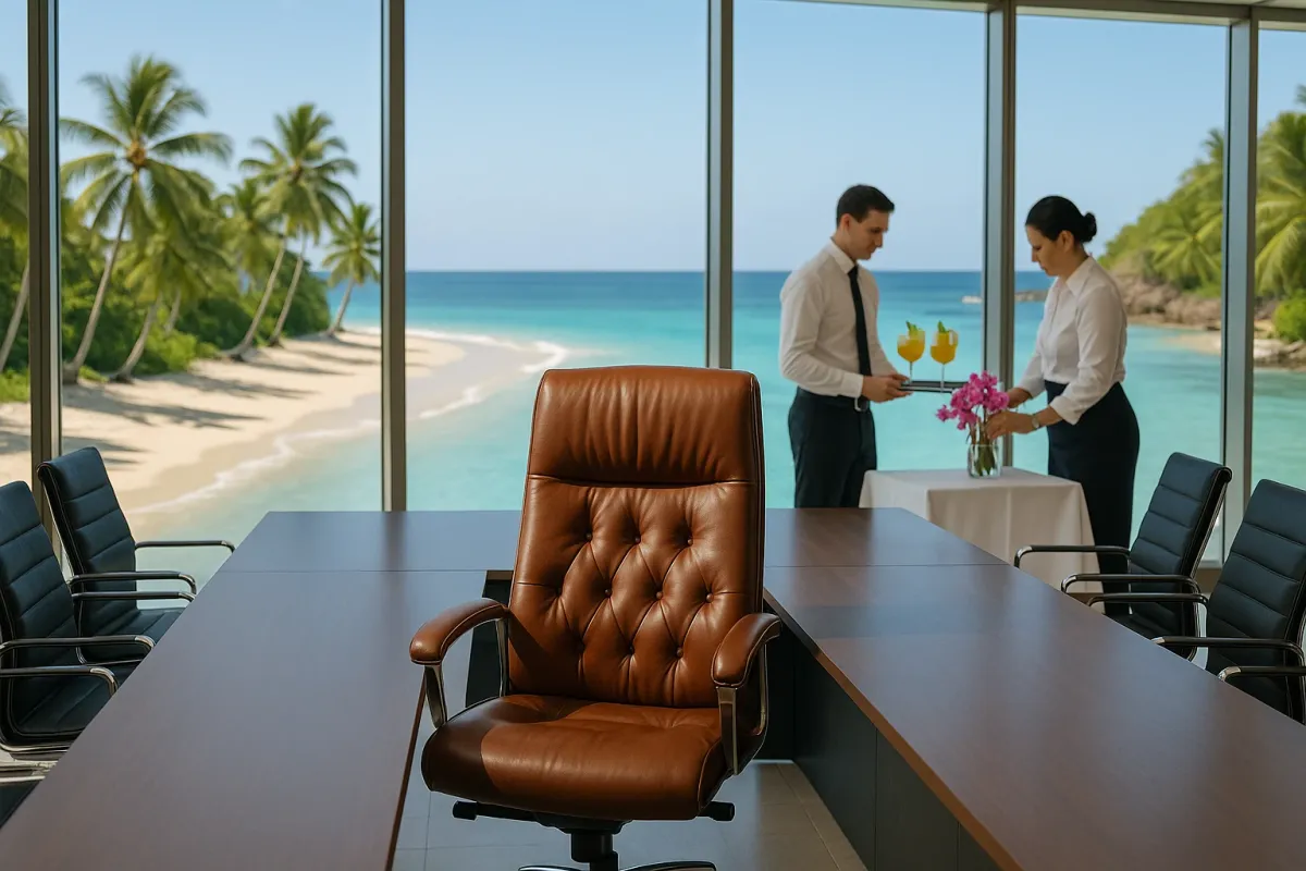 When Work Chairs Cost $1,800: What Executive Comfort Reveals About Ultra‑Private Resorts