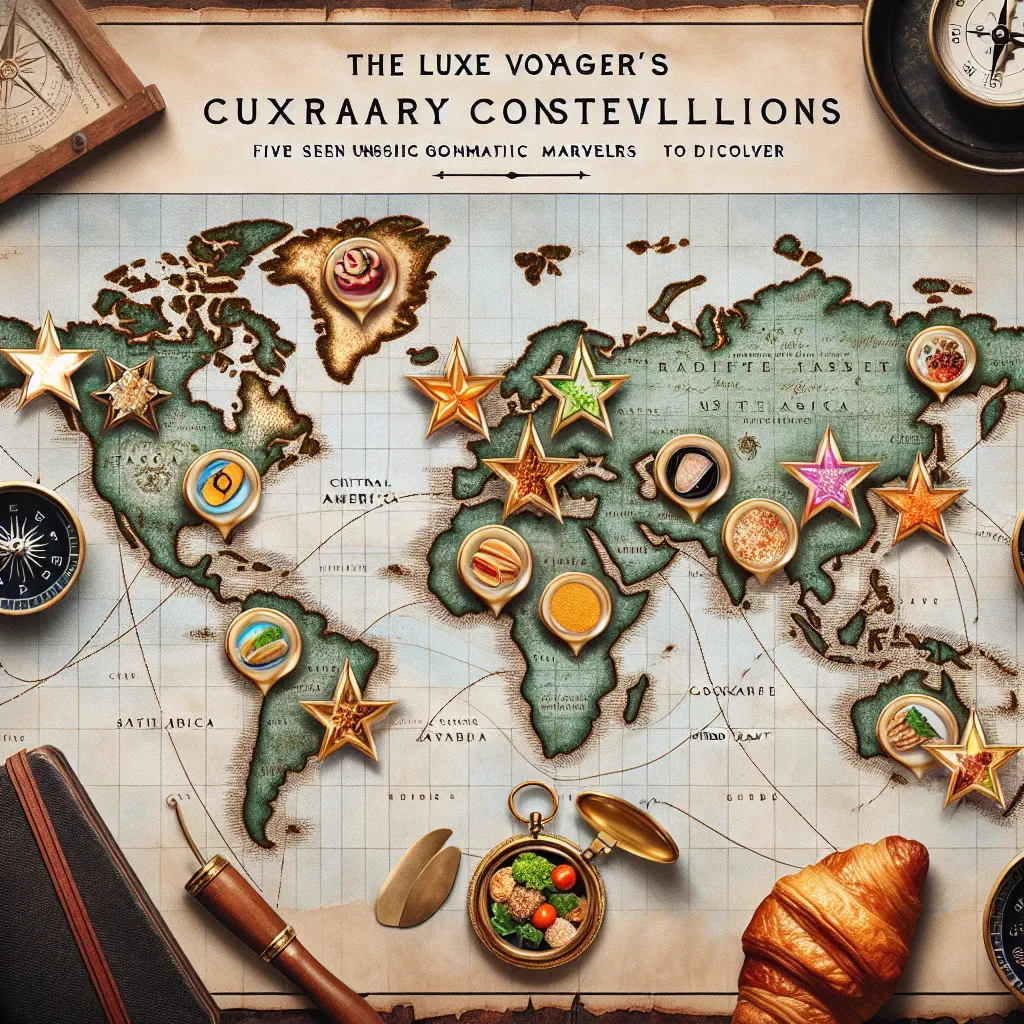 The Luxe Voyager's Culinary Constellations: Five Unseen Gastronomic Marvels to Discover