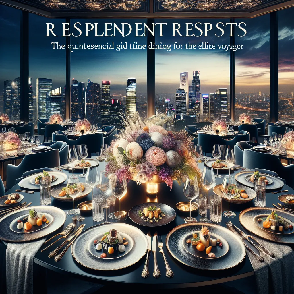 Resplendent Repasts: The Quintessential Guide to Fine Dining for the Elite Voyager