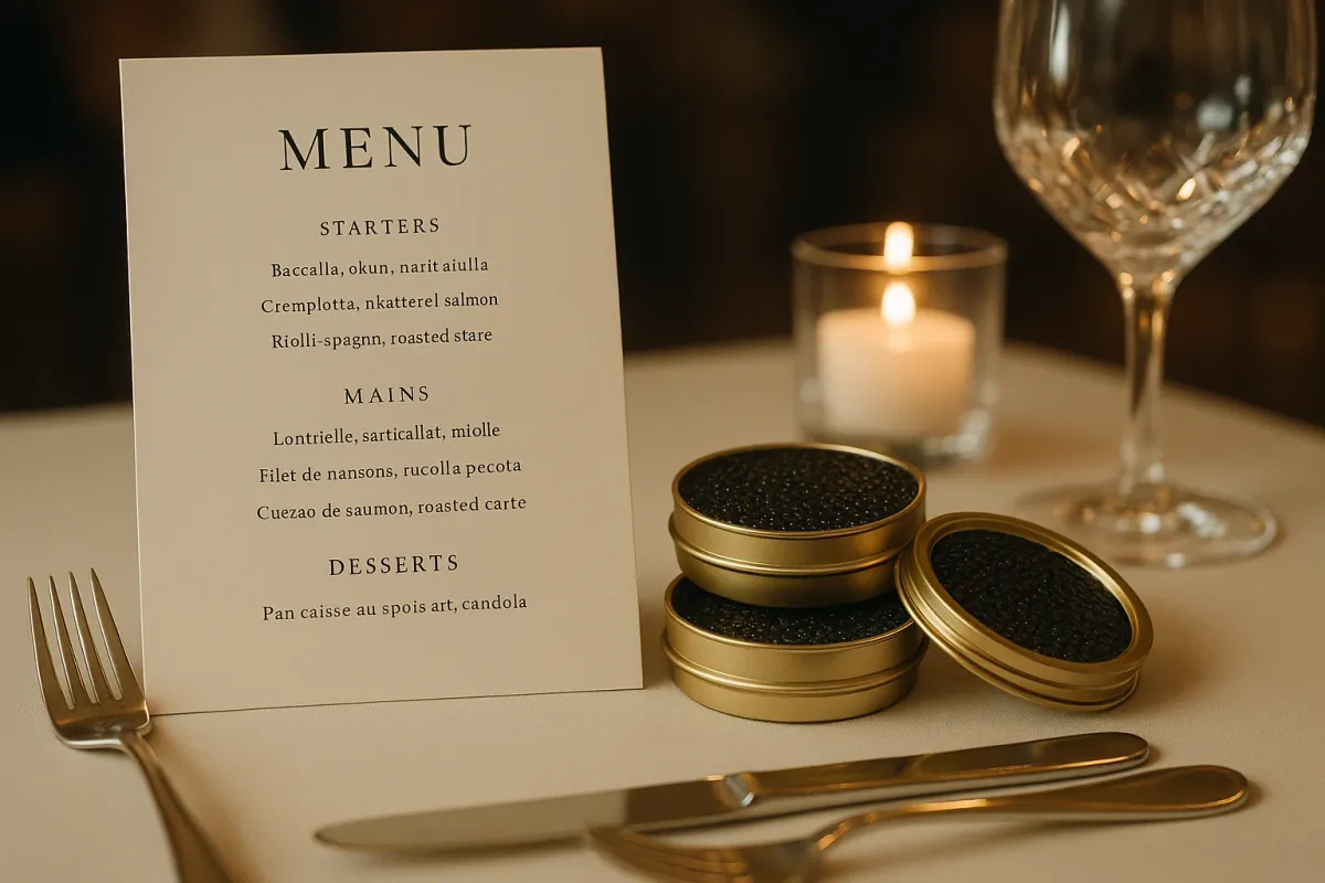When Kerning Meets Caviar: How Design Precision Quietly Elevates Fine Dining
