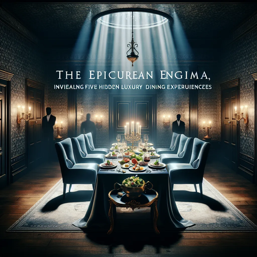 The Epicurean Enigma: Unveiling Five Hidden Luxury Dining Experiences